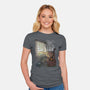 Always Look For The Light-womens fitted tee-MoisEscudero