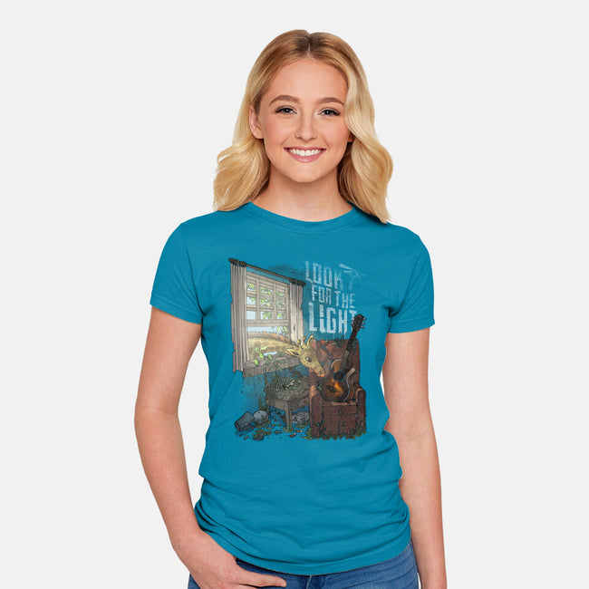 Always Look For The Light-womens fitted tee-MoisEscudero