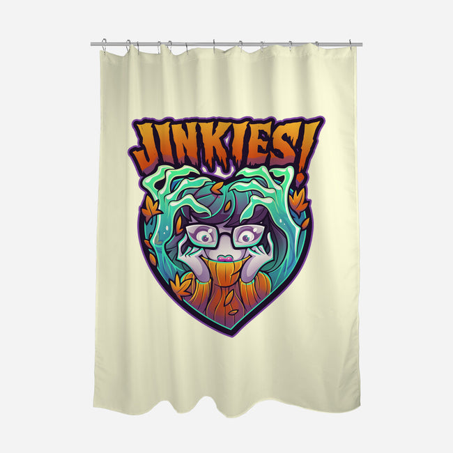 Jinkies!-none polyester shower curtain-Jehsee