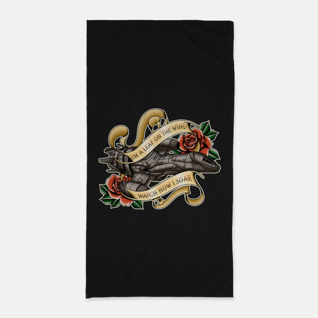 Smugglers Tattoo-none beach towel-retrodivision