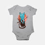 Japanese Moon Cat-baby basic onesie-IKILO