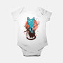 Japanese Moon Cat-baby basic onesie-IKILO