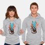 Japanese Moon Cat-unisex pullover sweatshirt-IKILO