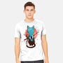 Japanese Moon Cat-mens heavyweight tee-IKILO