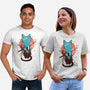 Japanese Moon Cat-unisex basic tee-IKILO