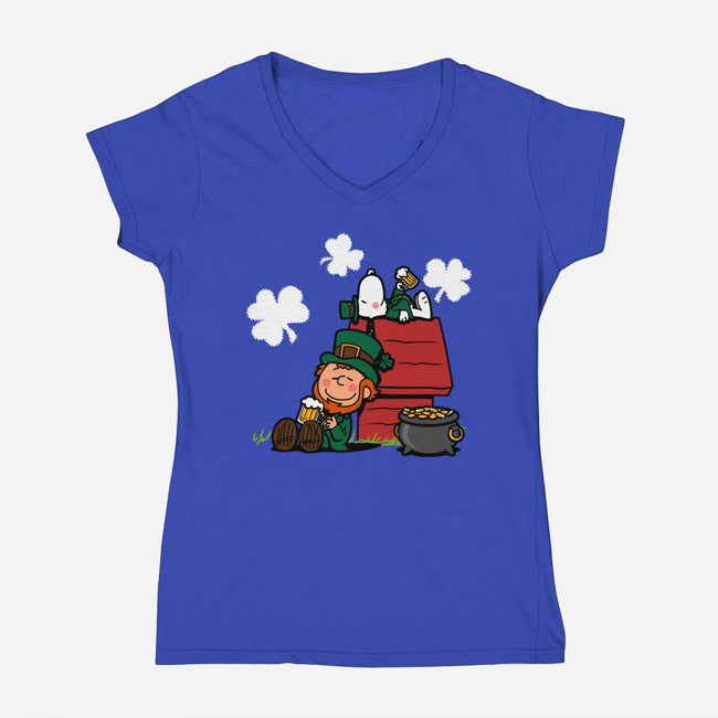 Irish Nuts-womens v-neck tee-Boggs Nicolas