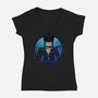 Autumn Wednesday-womens v-neck tee-Bruno Mota