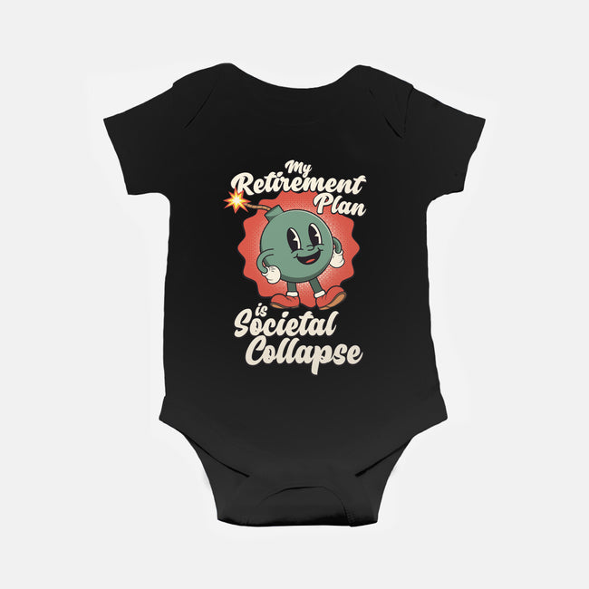 Societal Collapse-baby basic onesie-RoboMega