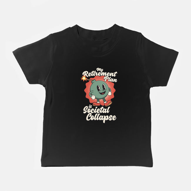 Societal Collapse-baby basic tee-RoboMega