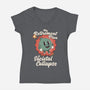 Societal Collapse-womens v-neck tee-RoboMega