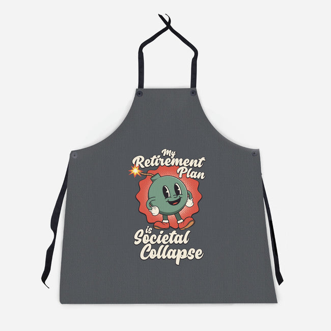 Societal Collapse-unisex kitchen apron-RoboMega