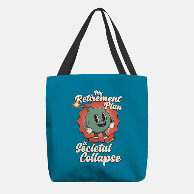 Societal Collapse-none basic tote bag-RoboMega