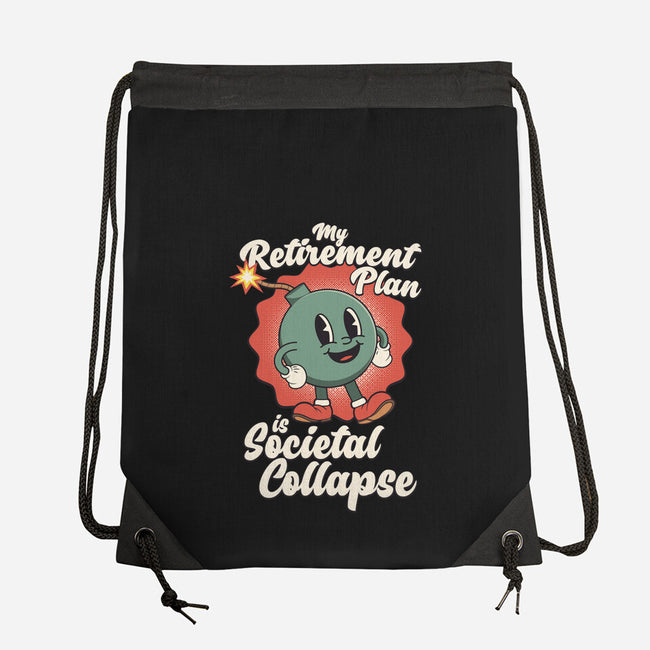 Societal Collapse-none drawstring bag-RoboMega