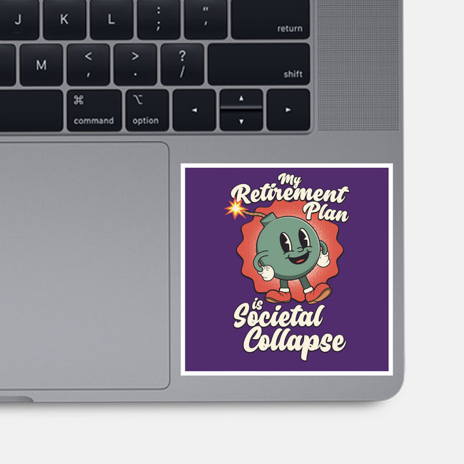 Societal Collapse-none glossy sticker-RoboMega