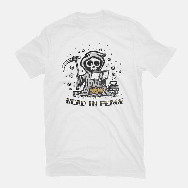 Reading In Peace-unisex basic tee-kg07