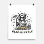 Reading In Peace-none matte poster-kg07