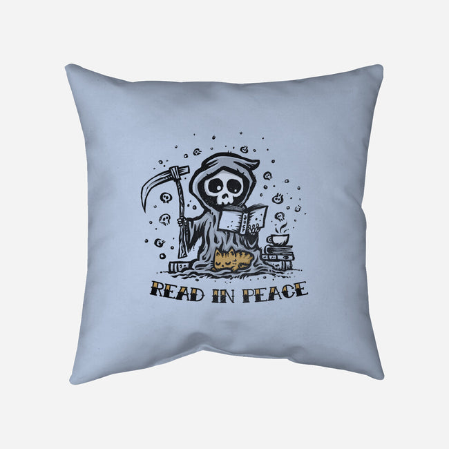 Reading In Peace-none removable cover throw pillow-kg07