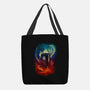 Color Vortex-none basic tote bag-kharmazero