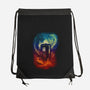 Color Vortex-none drawstring bag-kharmazero