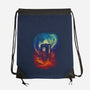 Color Vortex-none drawstring bag-kharmazero