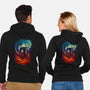 Color Vortex-unisex zip-up sweatshirt-kharmazero