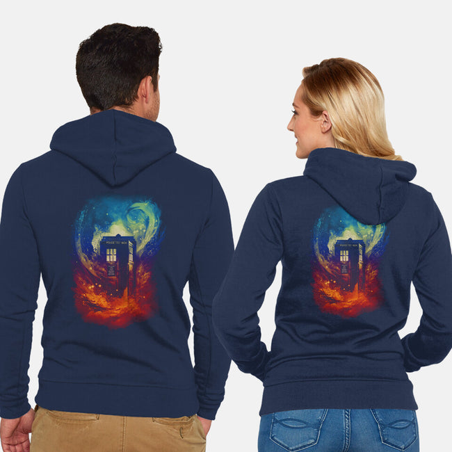 Color Vortex-unisex zip-up sweatshirt-kharmazero