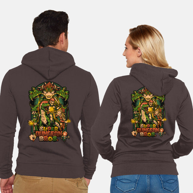 Super Dungeon Bros-unisex zip-up sweatshirt-Studio Mootant