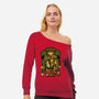 Super Dungeon Bros-womens off shoulder sweatshirt-Studio Mootant