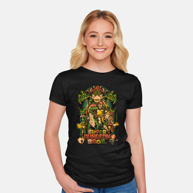 Super Dungeon Bros-womens fitted tee-Studio Mootant