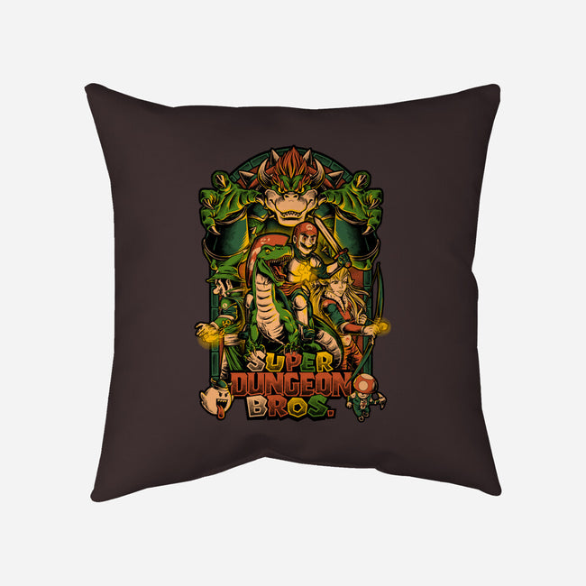 Super Dungeon Bros-none removable cover w insert throw pillow-Studio Mootant