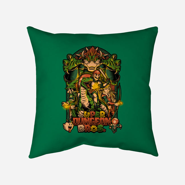 Super Dungeon Bros-none removable cover w insert throw pillow-Studio Mootant