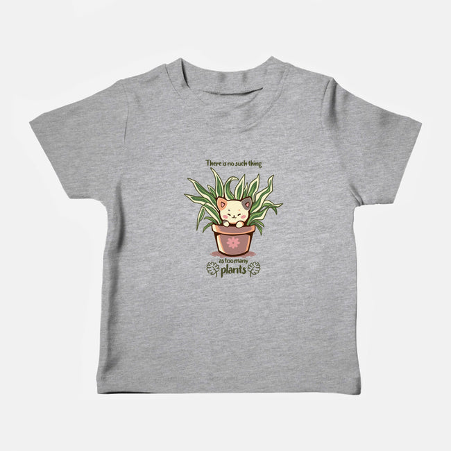 No Such Thing As Too Many Plants-baby basic tee-TechraNova