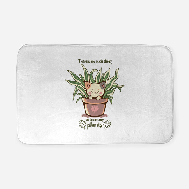 No Such Thing As Too Many Plants-none memory foam bath mat-TechraNova