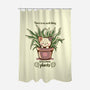 No Such Thing As Too Many Plants-none polyester shower curtain-TechraNova