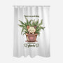 No Such Thing As Too Many Plants-none polyester shower curtain-TechraNova