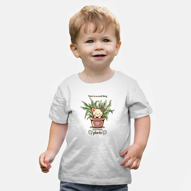 No Such Thing As Too Many Plants-baby basic tee-TechraNova