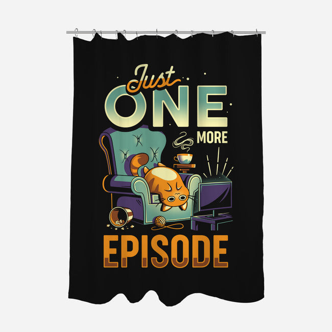 Chonky TV Addict-none polyester shower curtain-Snouleaf