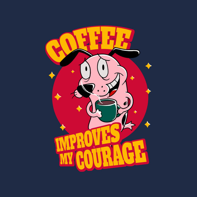 Coffee Improves My Courage-unisex basic tee-leepianti