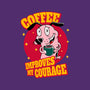 Coffee Improves My Courage-mens basic tee-leepianti