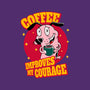 Coffee Improves My Courage-womens racerback tank-leepianti