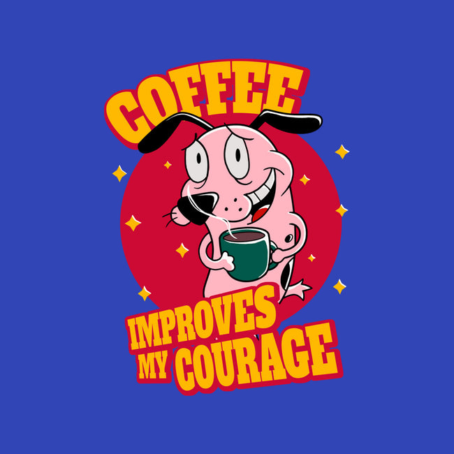 Coffee Improves My Courage-youth basic tee-leepianti
