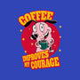 Coffee Improves My Courage-none glossy sticker-leepianti