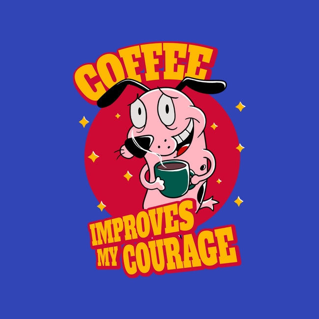 Coffee Improves My Courage-none polyester shower curtain-leepianti