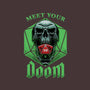 Meet Your Doom-none removable cover w insert throw pillow-Studio Mootant