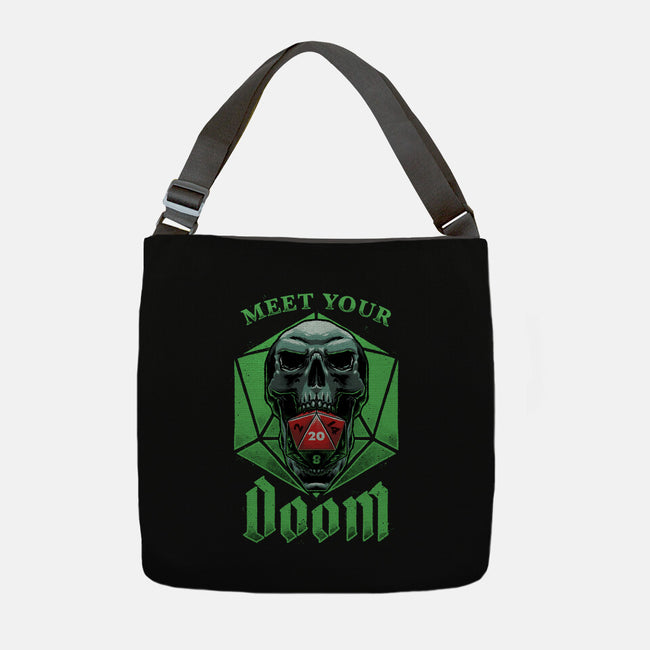 Meet Your Doom-none adjustable tote bag-Studio Mootant