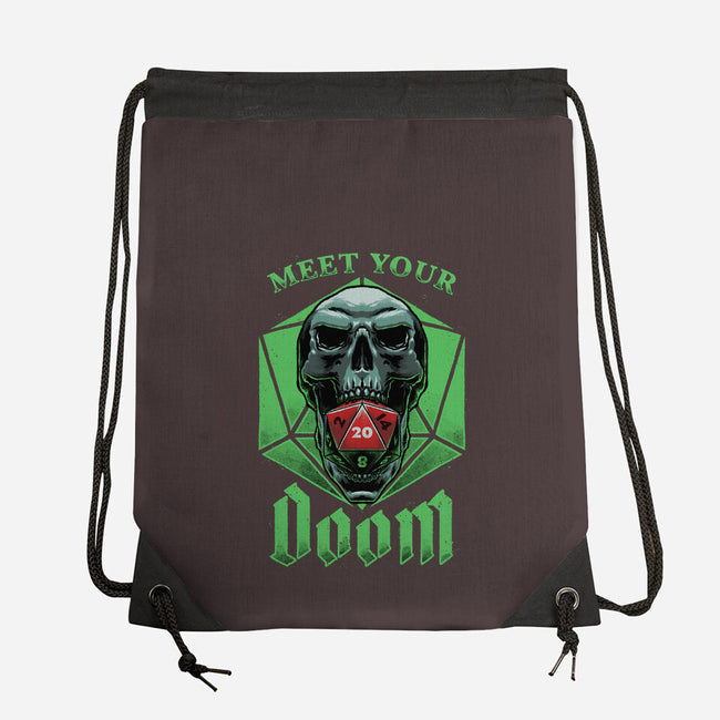 Meet Your Doom-none drawstring bag-Studio Mootant