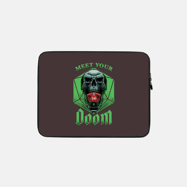 Meet Your Doom-none zippered laptop sleeve-Studio Mootant