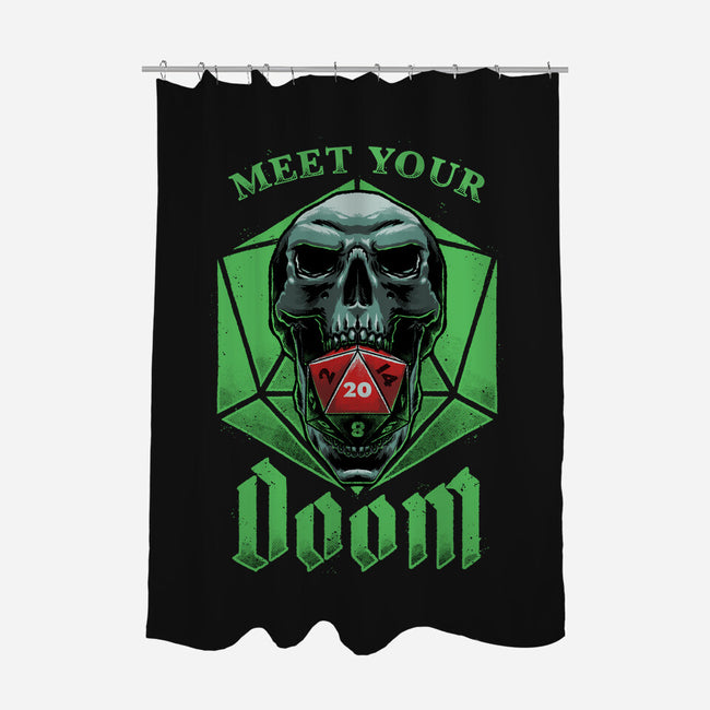 Meet Your Doom-none polyester shower curtain-Studio Mootant