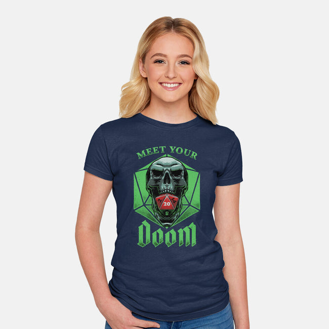 Meet Your Doom-womens fitted tee-Studio Mootant