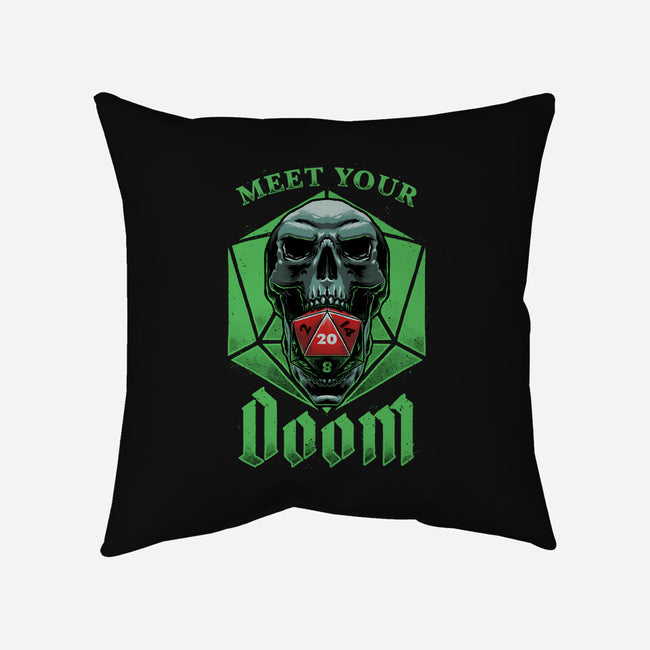 Meet Your Doom-none removable cover throw pillow-Studio Mootant